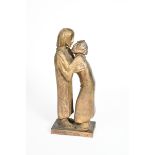 Ernst Barlach (1870-1938) The Reunion, 1930 gilt patinated bronze signed E Barlach and H Noack