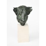 ‡ Richard Cowdy (born 1937) Radiaux the Limousin Bull, 1983 a verdi gris bronze on Portland stone