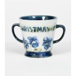 'Christmas & New Year Greetings' a James Macintyre & Co miniature loving cup designed by William