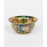 'Woodland Elves V (Woodland Bridge)' a Wedgwood Fairyland lustre K'ang Hsi bowl designed by Daisy