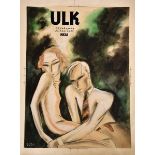 ‡ Dorte Clara Dodo Burgner (1907-1998) Erganzung (Complement), Ulk magazine cover 1928 gouache and