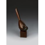 ‡ Geoffrey Dashwood (born 1947) Bearded Tit, 1992 patinated bronze signed and numbered 8/12 15cm.