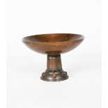 An Artificers' Guild silver, copper and wood comport probably designed by Edward Spencer, model