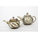 Rupert Spira (born 1960) a Froyle Pottery stoneware teapot and cover, painted with a simple scene of