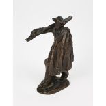 Aime-Jules Dalou (1838-1902) Man with shovel going to work patinated bronze, signed in the cast
