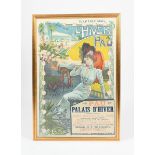 Vincent Lorant-Heilbronn (1874-1912) L'Hiver A Pau (Pau Palais D'Hiver) lithographic poster