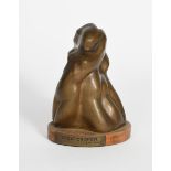 ‡ Robert Bain (1911-1973) Creation of Eve bronze on elliptical wooden base unsigned, applied title