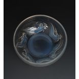 'Ondines (variation)' No.381 a Lalique opalescent glass bowl designed by Rene Lalique, wheel cut R