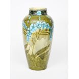 A Minton Secessionist pottery floor vase designed by Leon Solon and John Wadsworth, shouldered form,