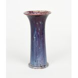 A Ruskin Pottery high-fired stoneware vase designed by William Howson Taylor, dated 1926,