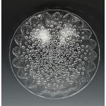 'Roscoff' No. 10-383 a Lalique clear and frosted glass bowl designed by Rene Lalique, modelled in