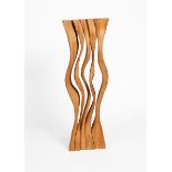 ‡ Brian Willsher (1930-2010) Tall standing form, cedar wood signed Brian Willsher and numbered