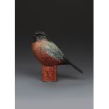 ‡ Geoffrey Dashwood (born 1947) Bullfinch, 1997 patinated bronze signed Dashwood, 5/12 11cm. high,