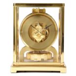 A GILT BRASS ATMOS CLOCK BY JAEGER-LE COULTRE, C.1960-70 the open five hundred and forty calibre