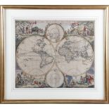 'NOVA ORBIS TABULA IN LUCEM EDITA' AN ENGRAVED MAP OF THE WORLD BY FREDERICK DE WIT (DUTCH 1630-