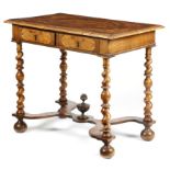 A WILLIAM AND MARY WALNUT AND MARQUETRY SIDE TABLE LATE 17TH / EARLY 18TH CENTURY AND LATER the