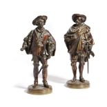 A PAIR OF BRONZE FIGURES BY JEAN JULES SALMSON (FRENCH 1823-1903) of Peter Paul Rubens and Anthony