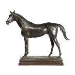 'PRINCE PALATINE' A LARGE EQUESTRIAN BRONZE BY ADRIAN JONES (1845-1938) the naturalistic base