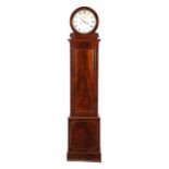 A GEORGE IV MAHOGANY LONGCASE CLOCK BY THWAITES AND REED, C.1825-30 in the form of a domestic