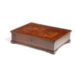 A PRESENTATION MAHOGANY BOX BY MR FORD AT THE MUNICIPAL COLLEGE WEST HAM, C.1920 inlaid with