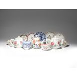 A SMALL COLLECTION OF CHINESE PORCELAIN ITEMS 18TH AND 19TH CENTURY Comprising: three famille rose