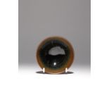 A CHINESE JIAN TEA BOWL SONG DYNASTY Decorated in a 'hare's fur' glaze with thin brown streaks on
