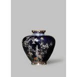 A JAPANESE CLOISONNE ENAMEL VASE IN THE STYLE OF HAYASHI KODENJI (1831-1915) MEIJI PERIOD, 19TH