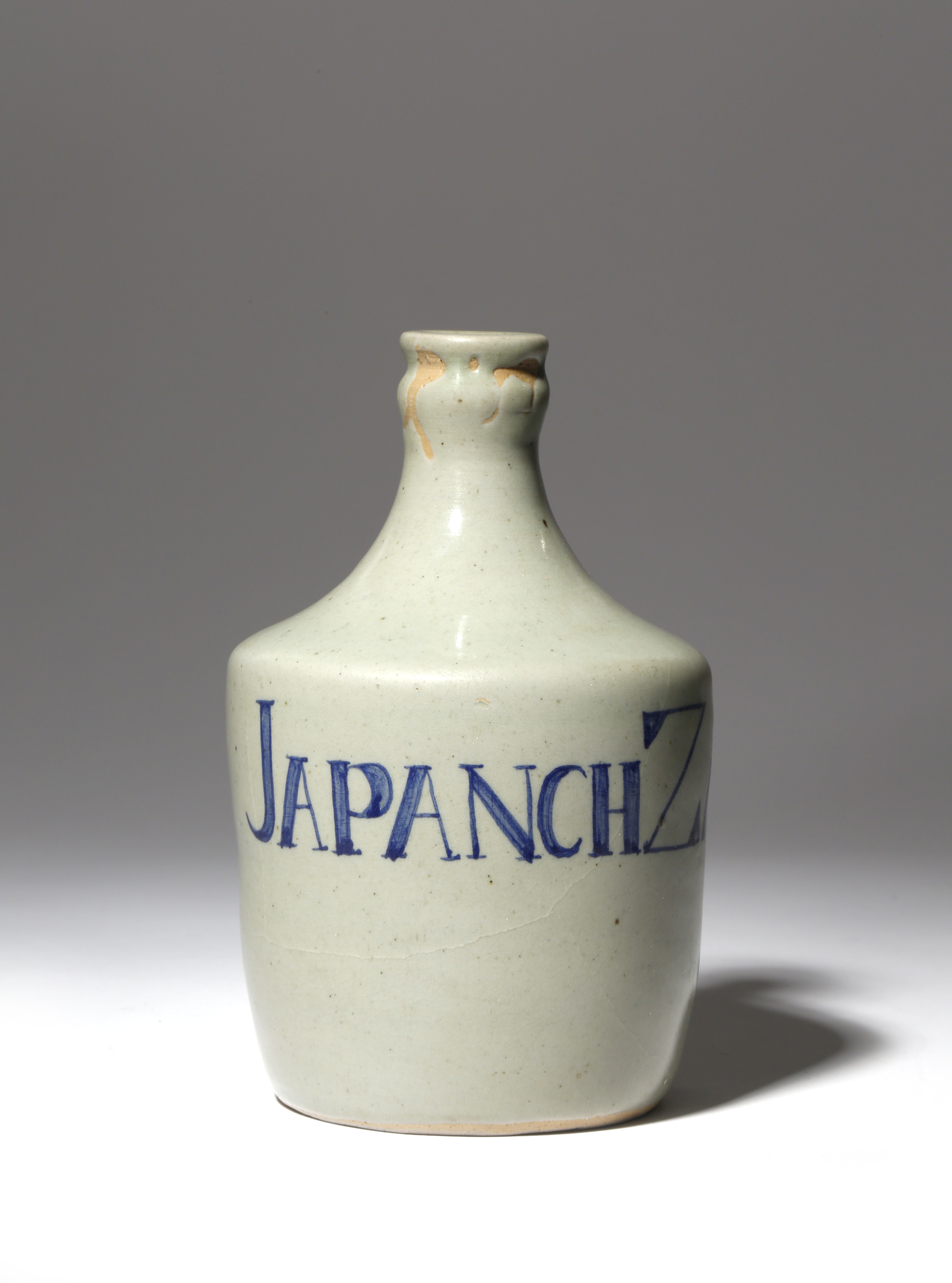 A JAPANESE ARITA SAKE BOTTLE, TOKKURI MEIJI PERIOD OR LATER, 19TH CENTURY OR LATER The bottle vase