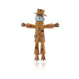A gem-set gold scarecrow brooch, set with rose-cut diamonds, calibre-cut synthetic rubies and
