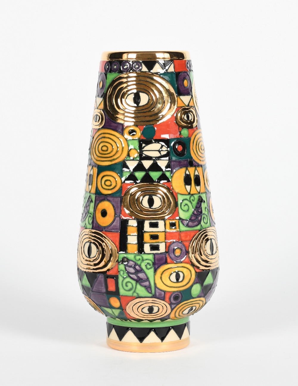 'Klimt Pattern' a Dennis China Works limited edition Bud vase designed by Sally Tuffin, dated - Image 3 of 3