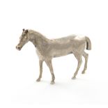 A silver model of a standing horse, by Richard Comyns, London 1974, modelled in a standing position,