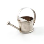 By Cartier, a modern novelty silver watering can spirit measure, stamped Cartier and Sterling, the