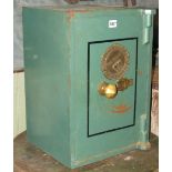 The 'Acme' Fire and Thief Resisting Safe, with brass fittings and painted finish, approx 35cm square