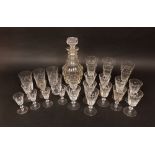 A collection of various glasses to include Edinburgh crystal and others ( a box full)