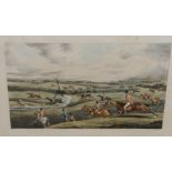 Henry Alken (British 1785-1851) - set of four 19th century coloured engravings of fox hunting scenes