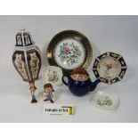 A collection of ceramics including Wade Tetley tea wares comprising cookie jar, three teapots,