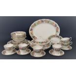 A collection of Paragon Country Lane pattern wares comprising oval meat plate, tureen and cover,