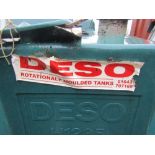 A Deso rotationaly moulded oil tank HP1235 in green