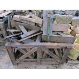 A crate of roofer's timber cripples