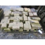A pallet of reconstituted block stone work, approx 2 square metres