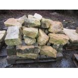 Two pallets of Cotswold stone building stone