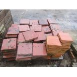 A pallet of glazed flooring tiles, 23cm square (8" x 8") - ten square metres approx