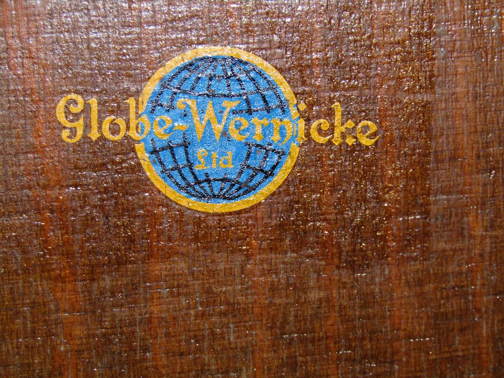 A Globe Wernicke freestanding two sectional library bookcase enclosed by up and over rectangular - Image 2 of 2