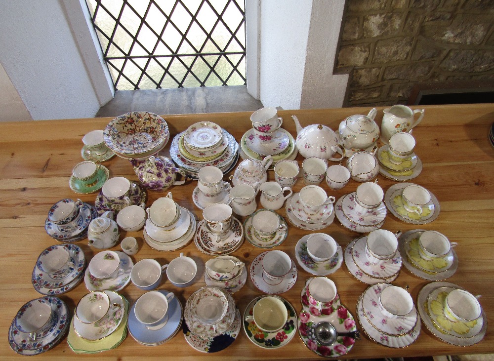 An extensive collection of decorative teawares including examples by Tuscan china, Royal Albert, - Image 2 of 6