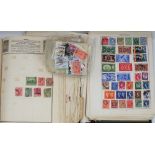 Two stamp albums containing British and worldwide stamps, mid 20th-century onwards, together with