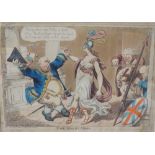 W Holland (early 19th century British School) The Honey Moon, Charles Fox dancing with Britannia,
