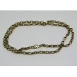 9ct belcher link necklace, 17g
