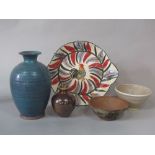 A collection of studio pottery wares by Denis Moore (British 1908-1977) for Green Dene Pottery,