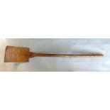 Antique elm grain shovel, 127 cm long