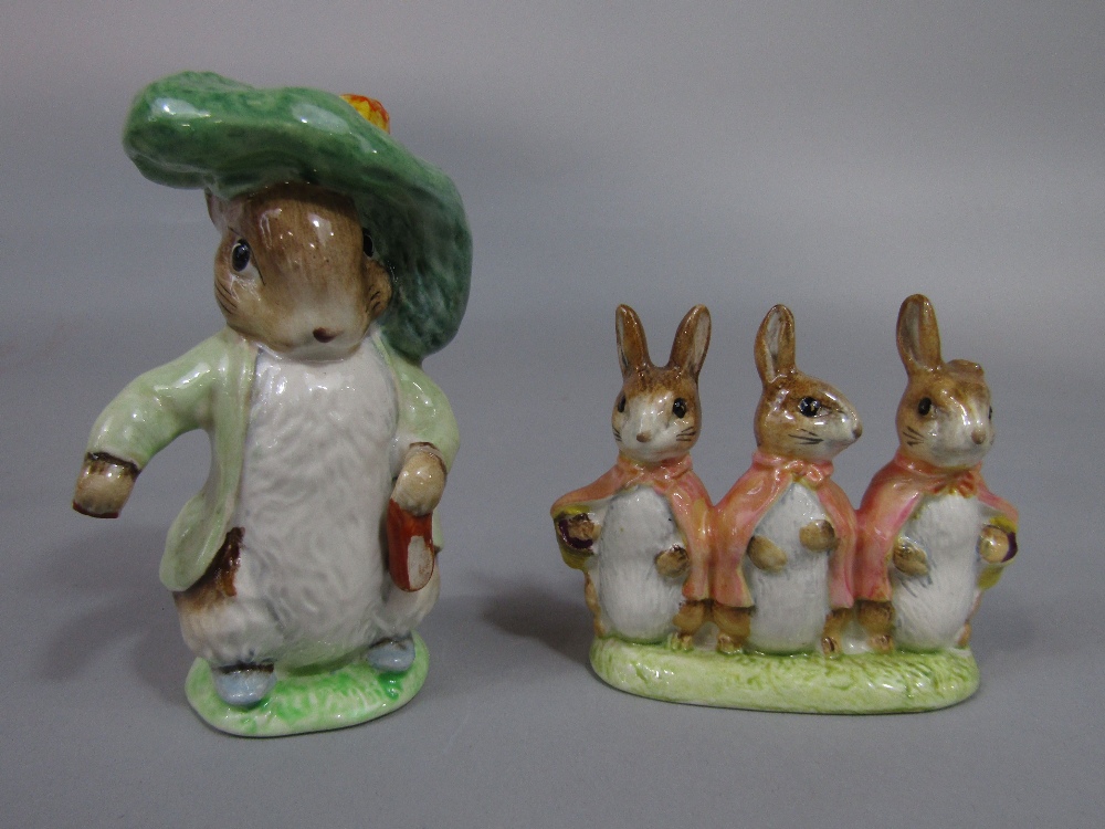 A collection of Beswick Beatrix Potter figures including two Samuel Whiskers with brown back stamps, - Image 2 of 2